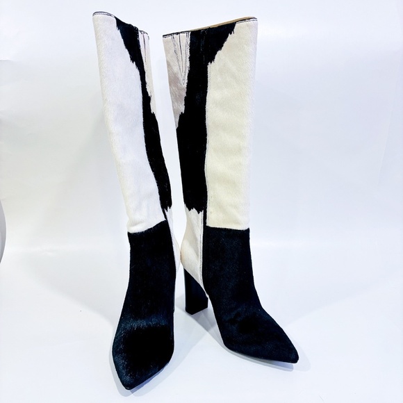 I.N.C. INTERNATIONAL CONCEPTS – Palmina calf hair dress boots | Black & white * - Picture 5 of 8